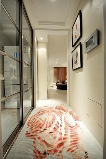 简约家居过道 马赛克地砖装饰图 - 效果图