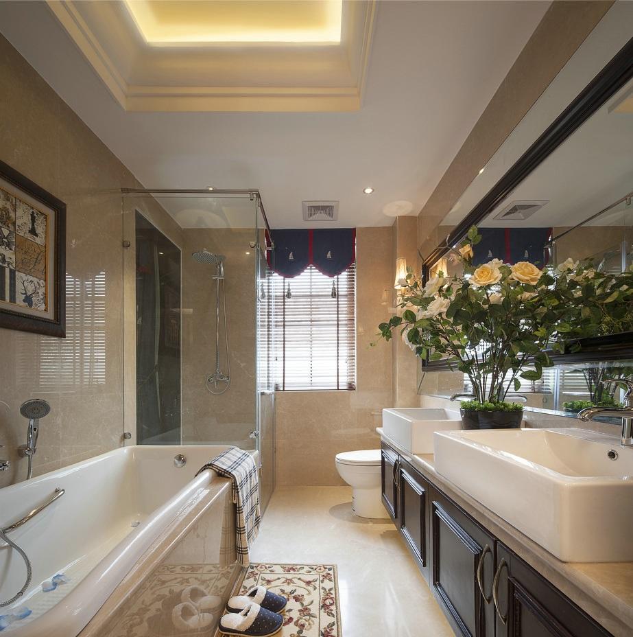 浪漫古典豪华欧式卫生间装饰效果图