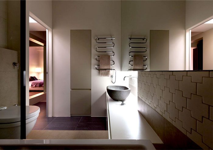 时尚现代卫生间毛巾架设计 - 效果图