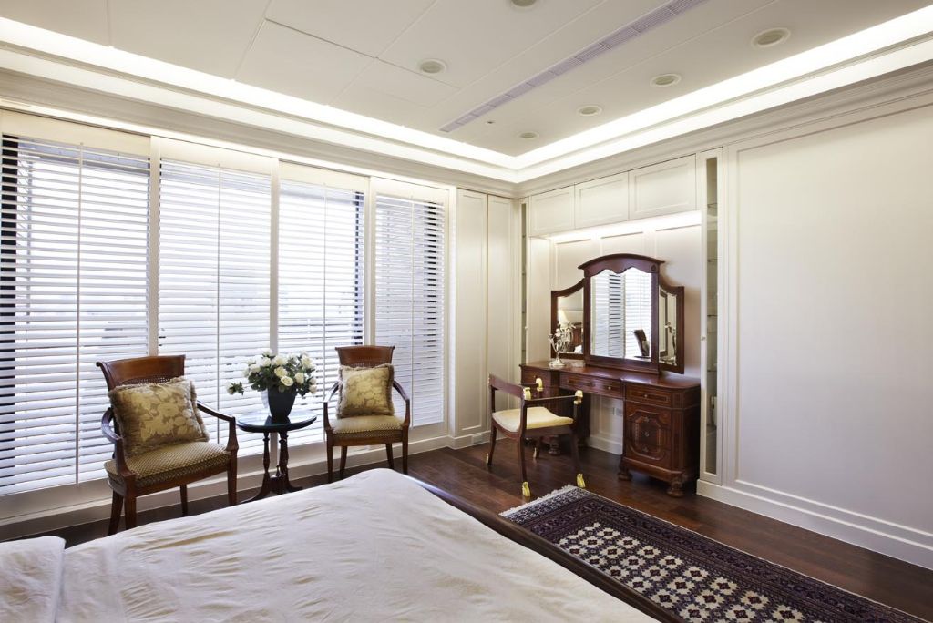 古典美式卧室梳妆台设计 - 效果图