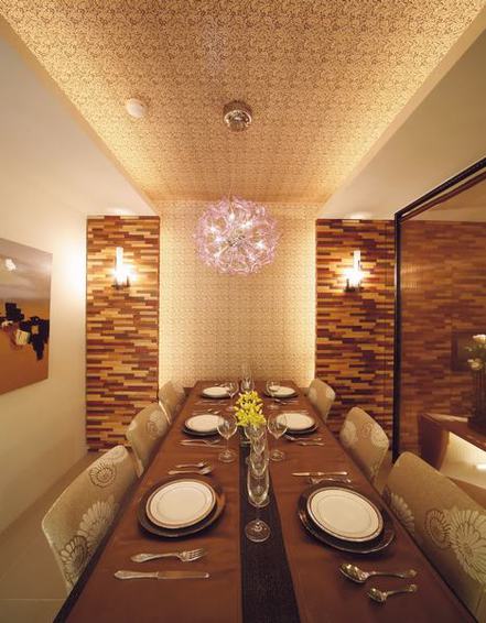 古典现代风餐厅吊顶欣赏 - 效果图