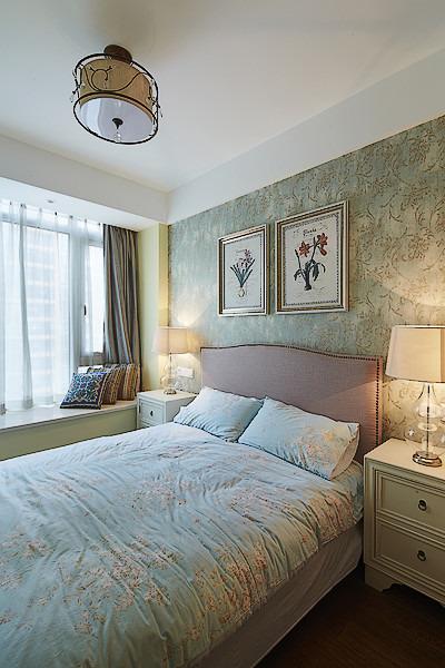 清爽唯美混搭装饰卧室美图欣赏 - 效果图