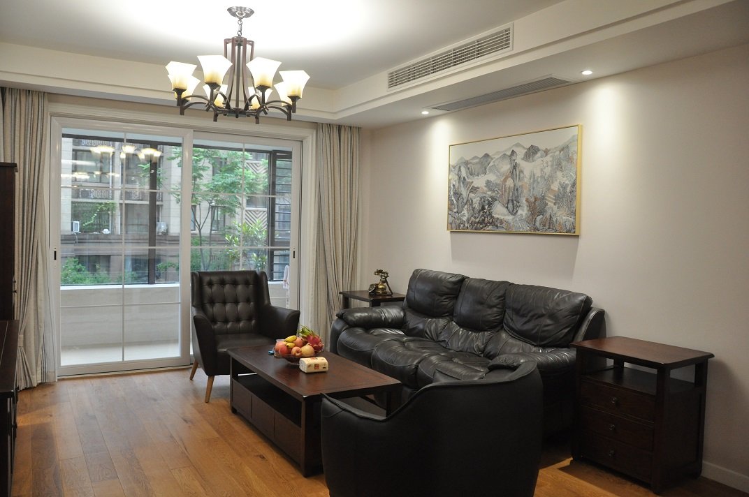 现代朴素风 客厅推拉门隔断设计 - 效果图