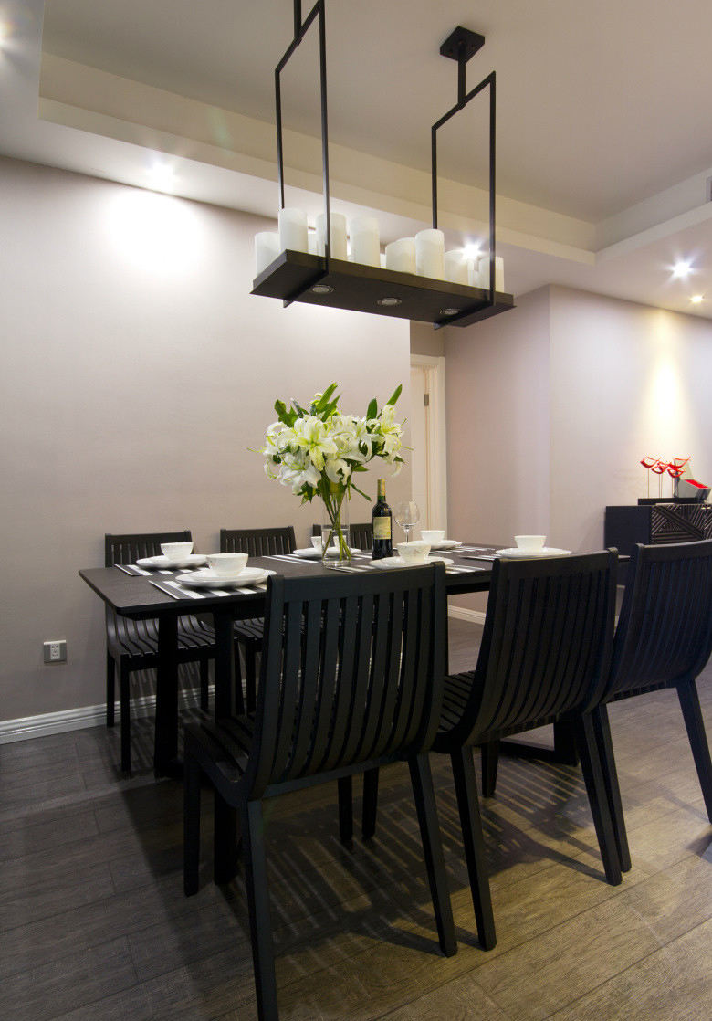 简约宜家风格餐厅桌椅装饰图 - 效果图