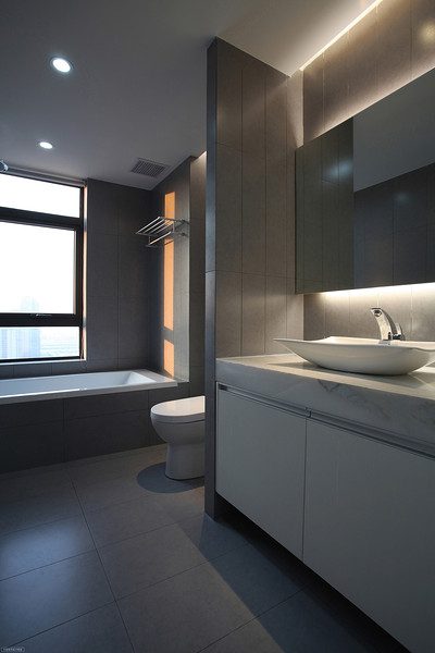 简约清晰现代卫生间欣赏图 - 效果图