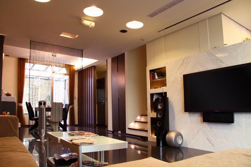 现代时尚装修复式一楼图 - 效果图