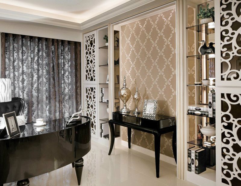 时尚大气欧式书房设计装潢效果图