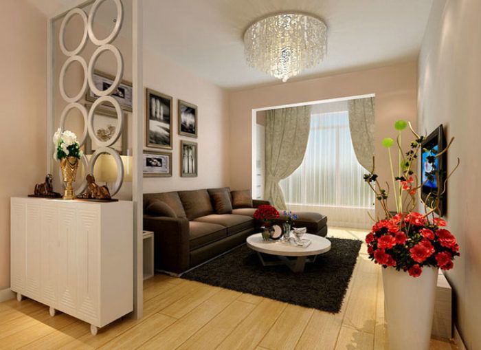 时尚简约家居隔断效果图