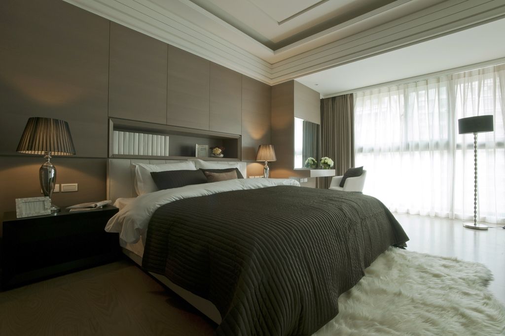 现代化的新古典风格主卧室效果图