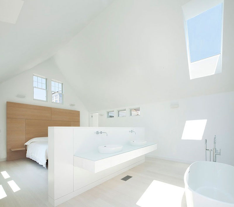 超简洁创意阁楼洗手间效果图