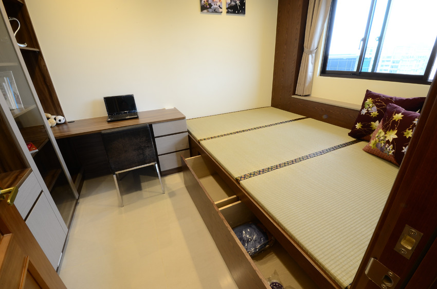 现代日式风书房榻榻米设计 - 效果图