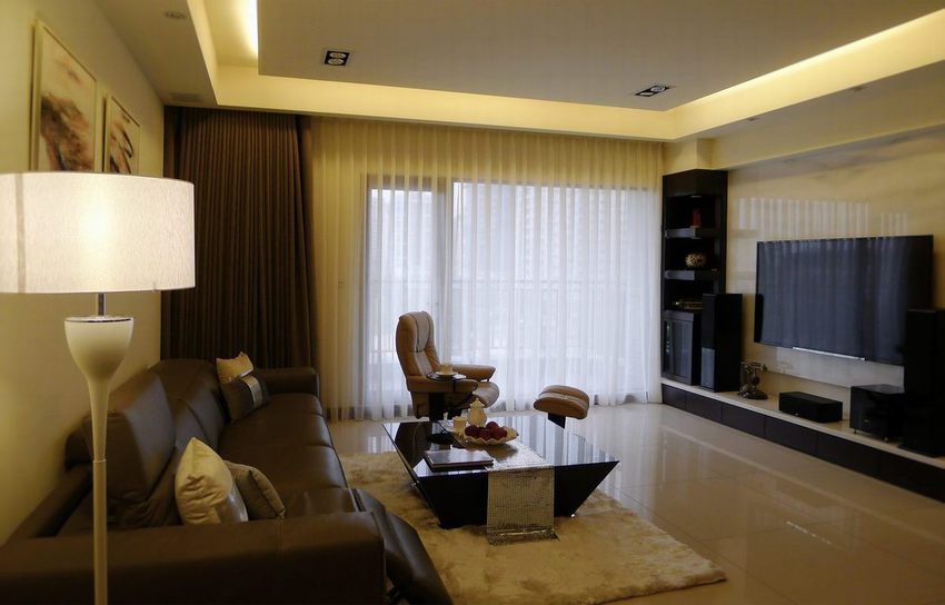 现代家居客厅软装配置 - 效果图