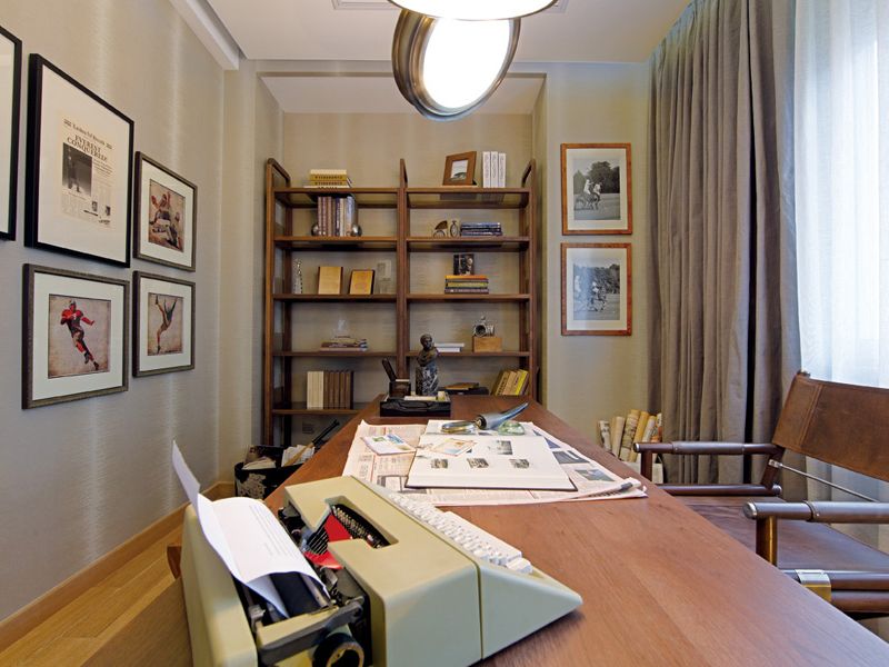 现代时尚设计室内书房简易书架效果图