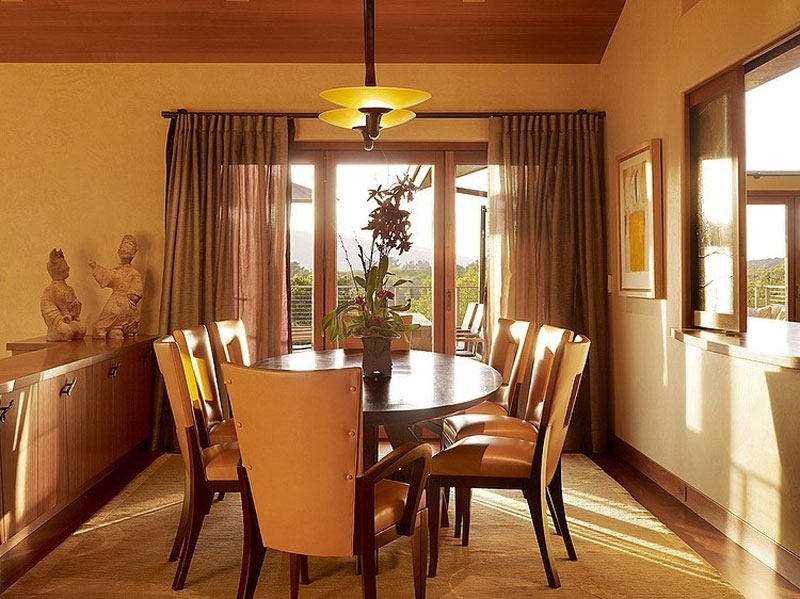 优雅自然美式公寓住宅室内餐厅效果欣赏图 - 效果图