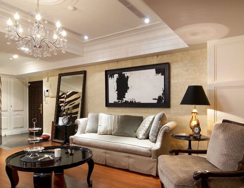 时尚简欧风格四居室装潢设计效果图