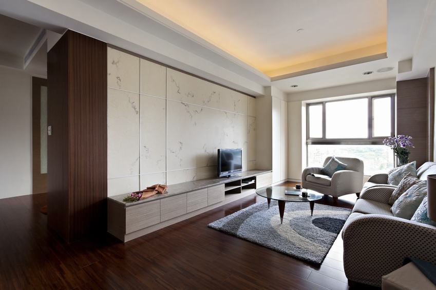简约家装客厅电视背景墙鉴赏 - 效果图