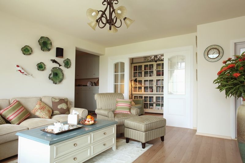 素色简约宜家风客厅效果图