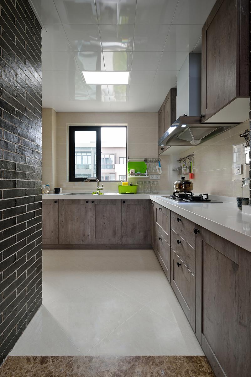 怀旧简约装饰风格厨房橱柜设计装潢图 - 效果图