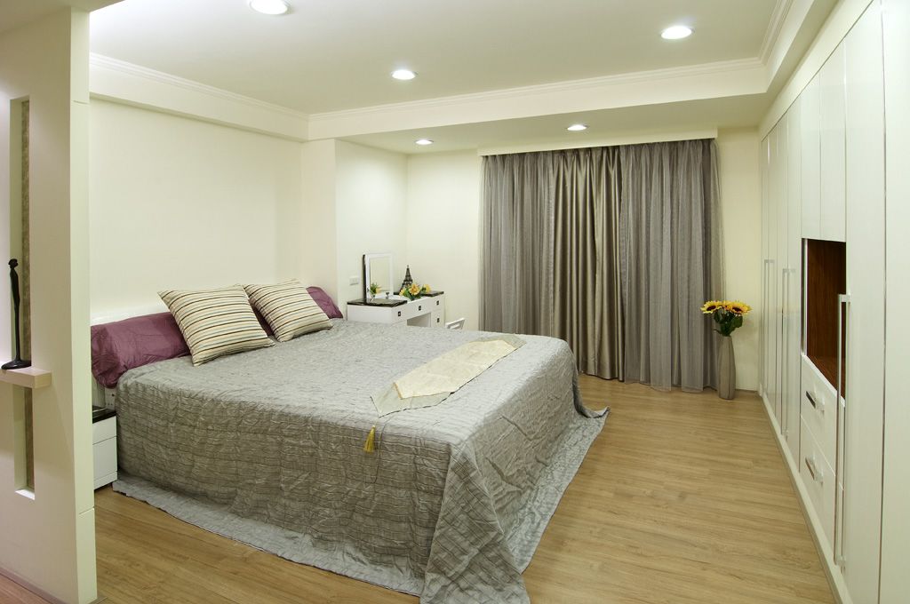 清新唯美简约二居卧室图 - 效果图