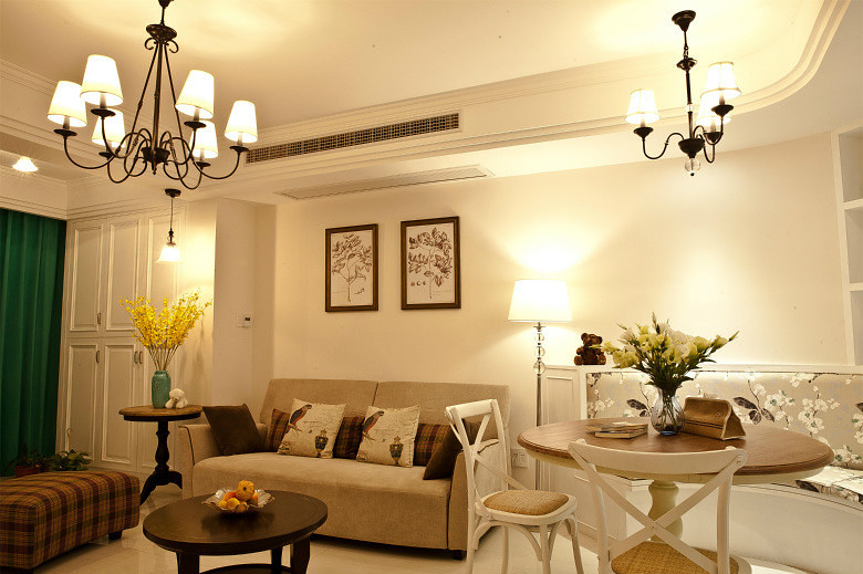 简约小清新小客厅装修效果图