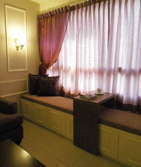 现代家居飘窗窗帘效果图