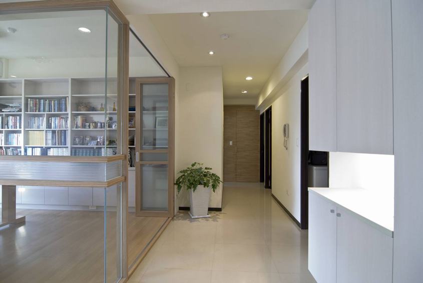 现代简约设计过道效果图