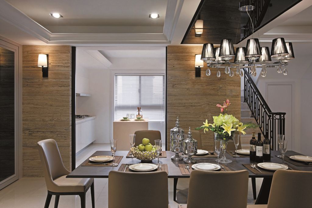 现代复式西餐厅设计装修图 - 效果图