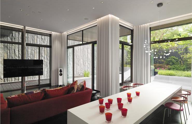 自然时尚北欧装饰风格室内窗帘装饰效果图