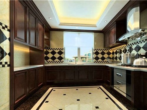 欧式厨房瓷砖搭配效果图 厨房的瓷砖污渍要怎么去除 - 选购指南