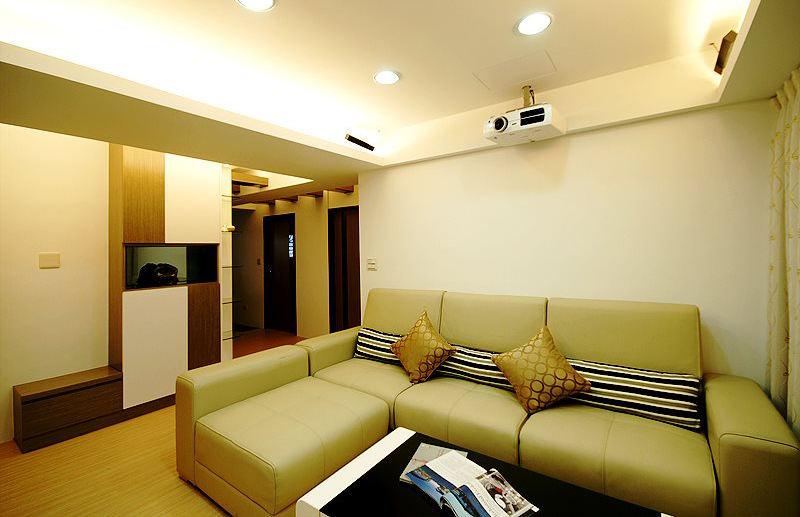 时尚现代客厅沙发摆放 - 效果图