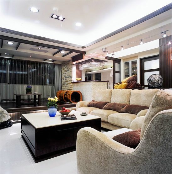 北欧风格公寓室内装饰图 - 效果图