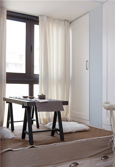 简洁浪漫美式窗台榻榻米设计效果图