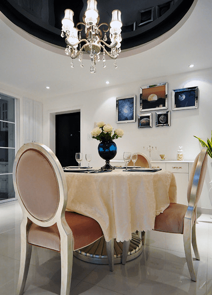 浪漫清新北欧餐厅布置效果图