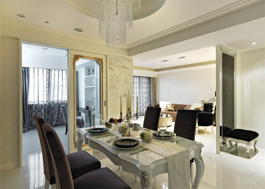 公寓室内欧式设计装修风格隔断效果图