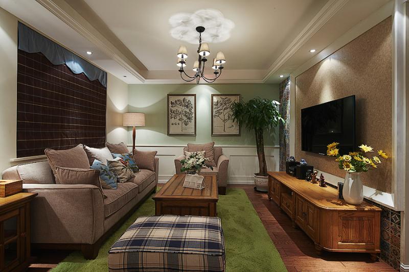 朴实自然乡村风情田园客厅装饰欣赏图 - 效果图