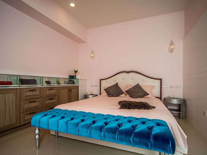 清新自然北欧小二居卧室效果图