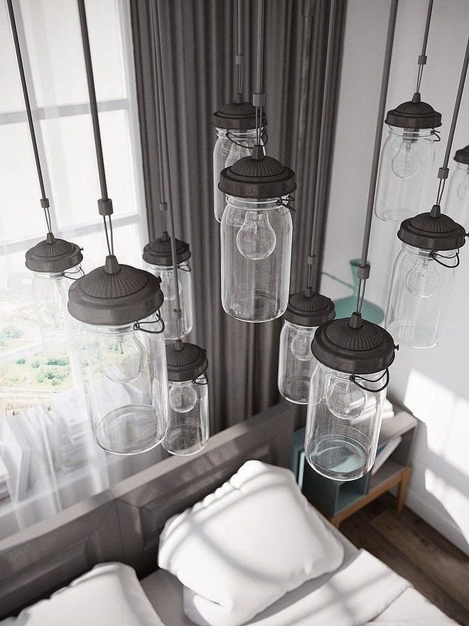 创意北欧风吊灯设计 - 效果图