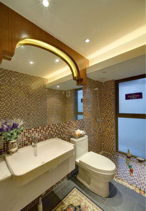 三居室美式风格卫生间装修效果图