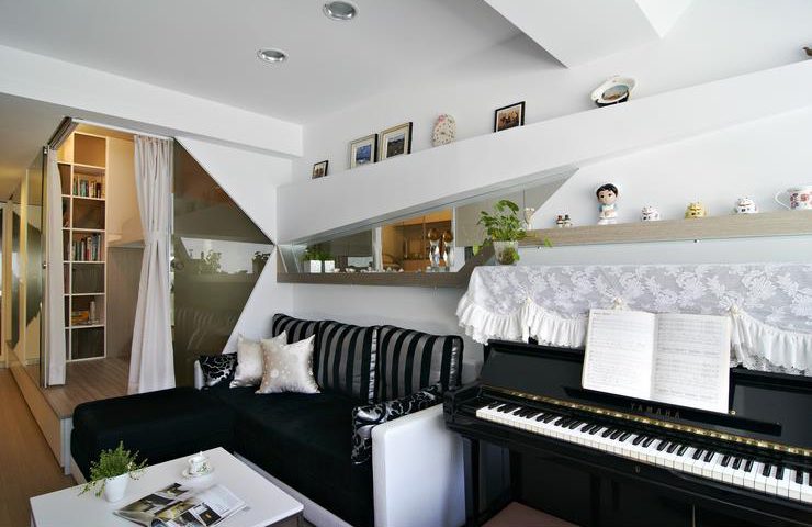 现代简约创意背景墙设计 - 效果图