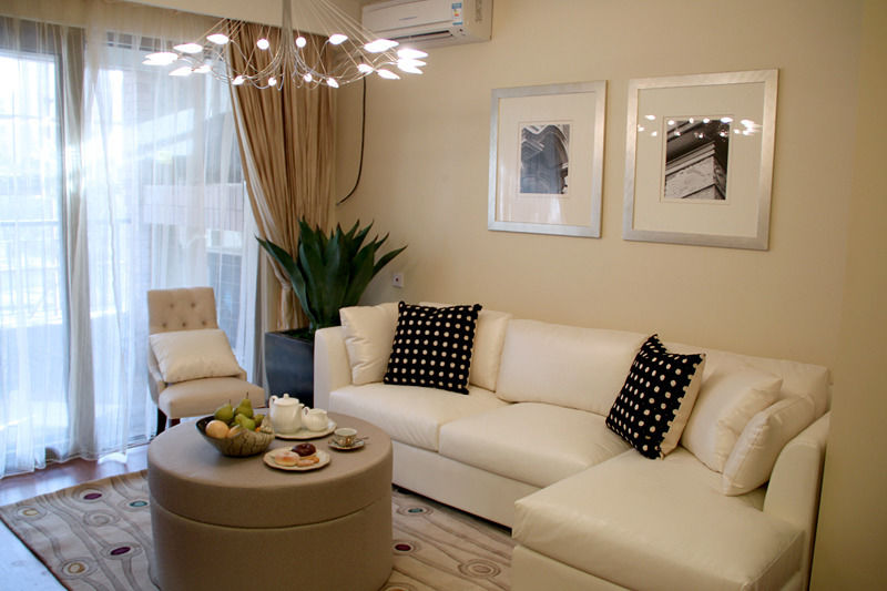 现代简约客厅软装搭配 - 效果图