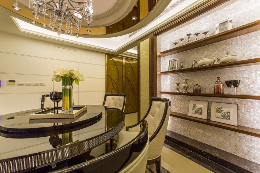 现代时尚餐厅置物架设计 - 效果图