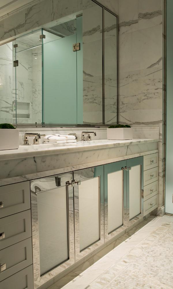 时尚现代设计卫生间浴室柜装饰图 - 效果图