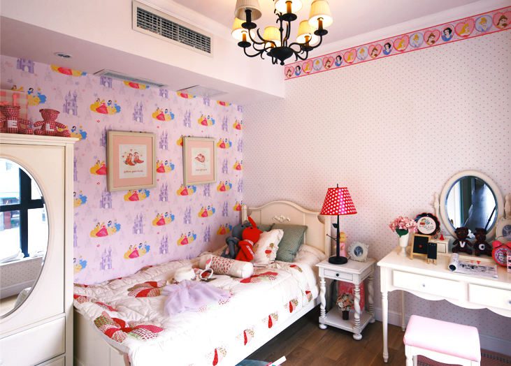 粉嫩小可爱豪宅儿童房 - 效果图