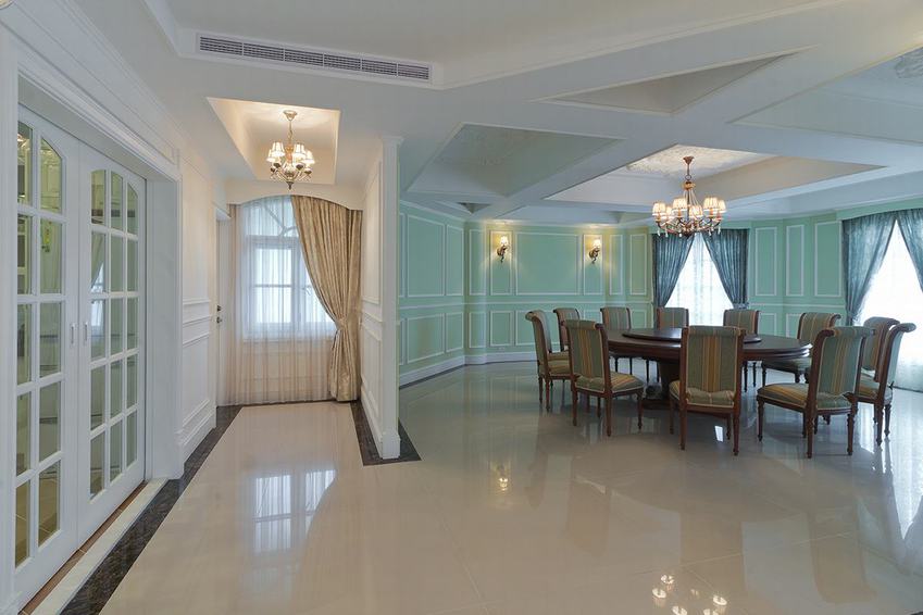 欧式田园风别墅餐厅欣赏图 - 效果图