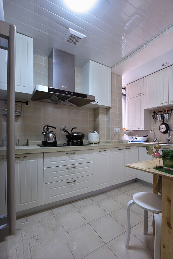 清新田园风格简约厨房装修设计欣赏图 - 效果图