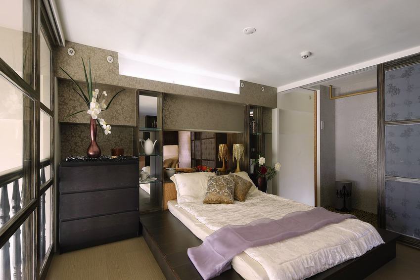 日式现代风格卧室隔断设计 - 效果图