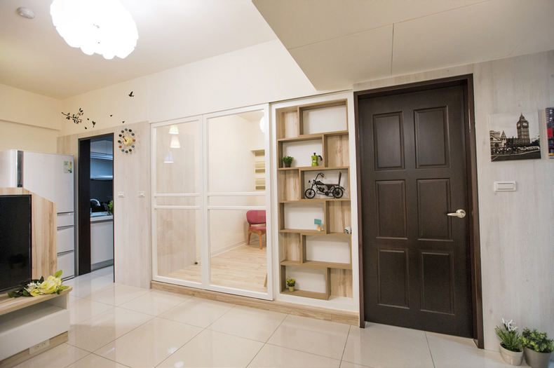 清新宜家墙面置物架设计 - 效果图