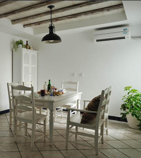 自然古朴地中海风格别墅餐厅设计欣赏图 - 效果图