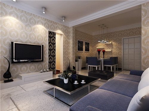 客厅墙纸装修效果图 百变壁纸打造情趣小客厅 - 选购指南