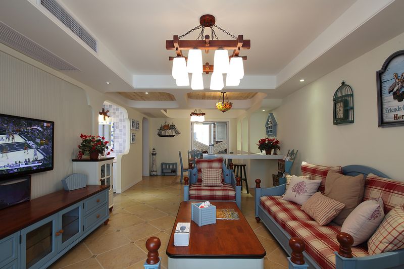 蓝色清新地中海风格复式家居设计搭配欣赏图 - 效果图